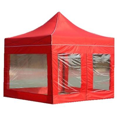 China 3x3m Portable Outdoor Pop Up Tent Gazebo Foding 10x10 Ezup Tent With Transparent Curtain for sale