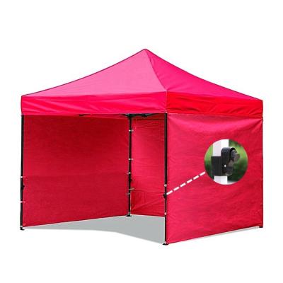 China Waterproof Outdoor Pop Up Tent Foldable 10x10 Outdoor Gazebo Three Sided Wall Tent for sale