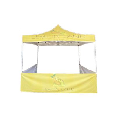 China High Quality Outdoor Waterproof 3x3 Folding Tent 10x10 Pop Up Canvas Tent Garden Gazebo with Advertising half Sidewalls for sale