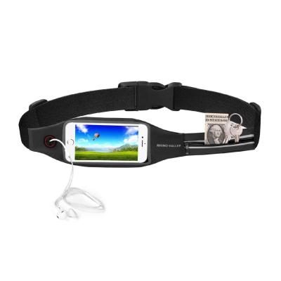 China Water Proof Rhino Valley Fanny Pack Running Belt Waist Pack Waterproof With Clear Touch Screen for sale