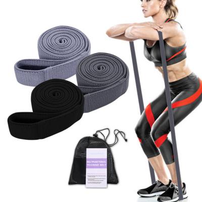 China Long Tension Band For Whole Body Exercise Fitness Equipment Resistance Bands Set Wholesale Fitness Latex Resistance Bands Cloth Resistance Bands Long for sale