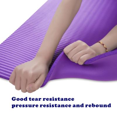 China Yoga Exercise Yoga Mat Set NBR Sports Accessories Exercise Mat Fitness Equipment Gym Equipment Foldable Yoga Mat 183*61cm for sale