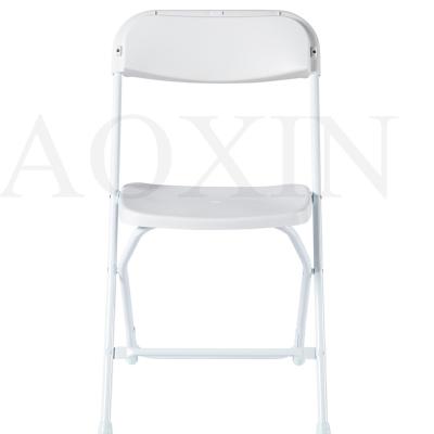 China Folding chair in modern folded metal and plastic material for sale