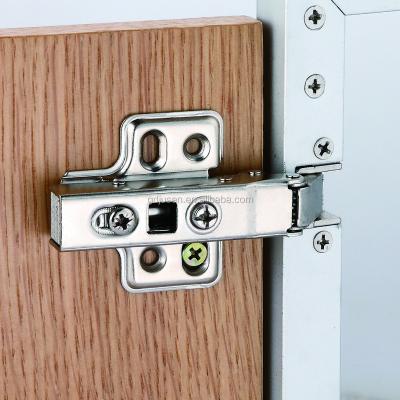 China Two Way Cabinet QP092-P Kitchen Cabinet Hinge Clip On Aluminum Frame Hinge for sale