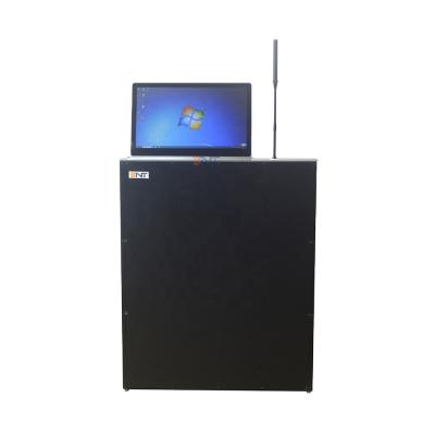 China Presentation 21.5 Inch Retractable Monitor Pop Up Lift Mechanism With Retractable Screen And Microphone for sale