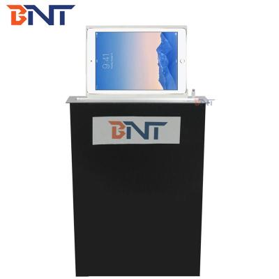 China BNT Convenient New Arrival Automatic Product Motorized Tablet Elevator Pop Up Popular Meeting Room Color Black/Silver LCD Elevator Use for sale