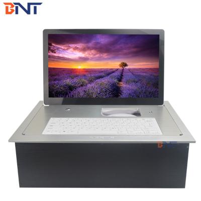 China Desktop Flip Up Hidden Electric Lift BNT Conference Table Flip Up Monitor Lift with 105 Degree Rollover BF6-17.3A for sale