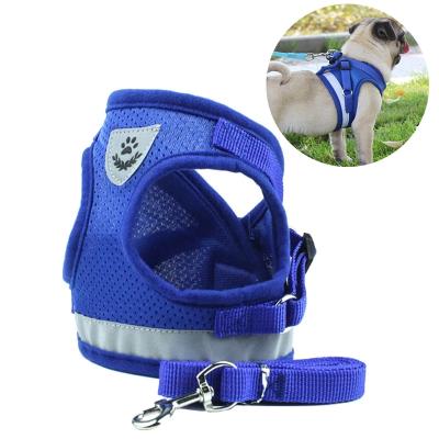 China Custom Factory Dropshipping Pet Products Wholesale Adjustable Vest Accessories Custom Reflective Luxury Soft No Pull Dog Harness for sale