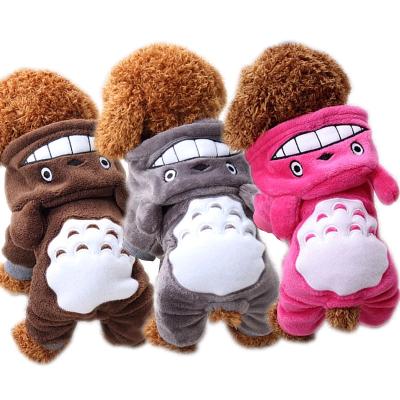 China Viable Cartoon Dog Clothes For Small Dogs Winter Warm Soft Dog Clothes Puppy Cat Coat Jackets Costume Chihuahua Apparel Hoodies for sale