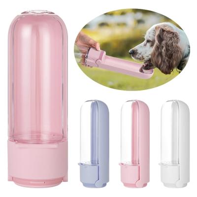 China Stored Portable Dog Water Bottle Drinking Bowls for Small Large Dogs Travel Wallking Dog Feeder Water Dispenser Pet Supplies 420ml for sale