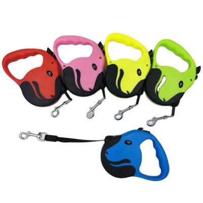 China Customized 2021 Amazon factory hot sale direct sales of lovely automatic intelligent pet leash can automatically shrink for sale