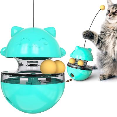 China Viable Fun Tumbler Pets Slow Food Entertainment Toys Catch Cat Adjustable Snack Mouth Toys For Pet for sale