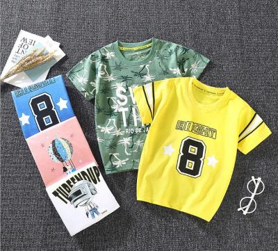 China New Fashion Style Short Sleeve Kids Clothing T-shirt Summer Korean Cotton Breathable Children's T-shirt for sale