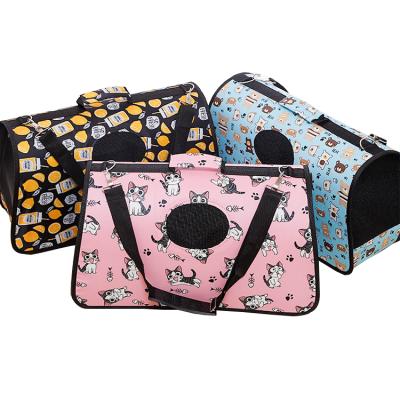 China Sustainable Wholesale Small Animals Pet Travel Bag Soft Sided Portable Pet Carriers Bag for sale