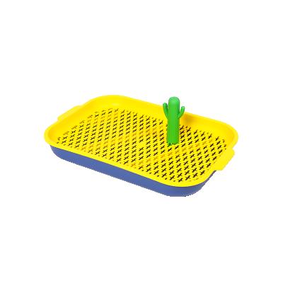 China Max Rectangle Yellow Desert Oasis Viable Dog Toilet Pet Potty Tray Toilet Dog for sale