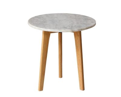 China Coffee Table Modern round shape marble top coffee table natural stone side table for sale