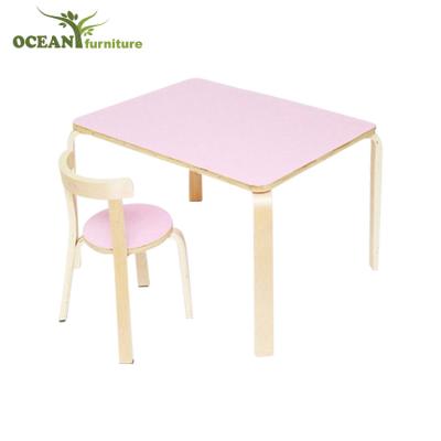 China Wholesale Wooden Kids Furniture Table and Chair Wood Set for sale