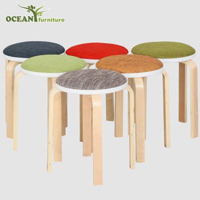 China stool home & Custom Durable Ottoman Bentwood Stool Wooden Furniture Stool for sale