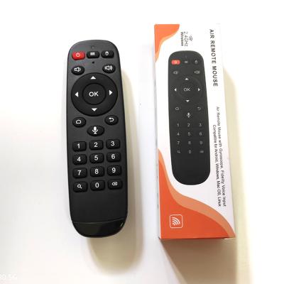 China STB 2.4G Wireless Air Mouse Voice Remote Control With USB Receiver MQ25 for sale