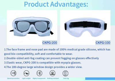 China Silicone medical protective goggles Silicone Safety Eyewear Protective Medical Safety Glasses Safety Glasses Goggles for sale