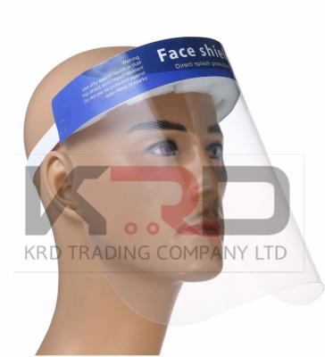 China Visor Medical Anti-Fog Dental Clear Full Face Protective Disposable Face Shield With Splash Shield for sale