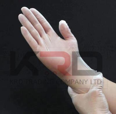 China Clear Disposable Powder Free PVC /Vinyl Gloves  PVC material safety hand Disposable Gloves for sale