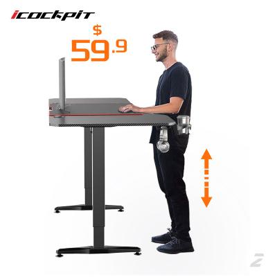 China Office Gaming Position (Height) Adjustable Desk Icockpit Shop Use Ergonomic Online Standing Height Table Adjustable Home for sale