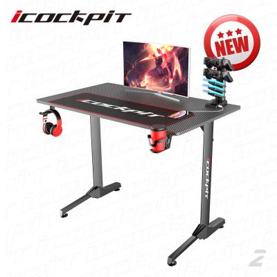 China New Model OEM Logo Ergonomic Computer Laptop Expandable Gaming PC Gaming Desk Gaming Desk Icockpit Escritorio Desktop Gaming Desk For Sale for sale