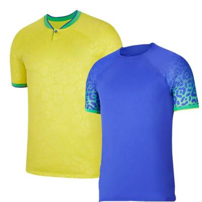 China Shirts & Tops Wholesale 2022 Brazil Soccer Jersey Football Shirt Home And Away National Team Soccer Wear for sale