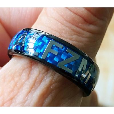 China Cobalt Ceramic Payment NFC Smart Ring With High Performance Reading for sale