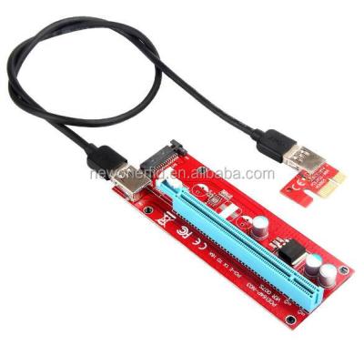 China For bitcoin mining No.1 PCIe USB 3.0 riser card / add-on with SATA cable and 60cm USB power VER 007s for sale