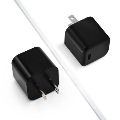 China Fashionable Travel Charger 20W Mobile Phone Mini Wall USB C Palladium Fast Wall Charger For Iphone Charger Adapter for sale