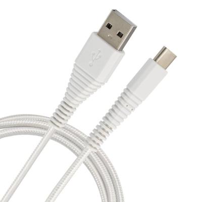 China High Quality Durable PVC Nylon Fast Mobile Phone Cable Data USB Charger Charging Cable for sale