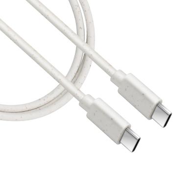 China MP3/MP4 Player Recycled Tape Type Material Super Fast Charging USB C To USB C 100W/5A C Sync Cable for sale