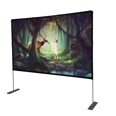 China Economic Folding Custom Design Foldable Roll Up Projector Screen Projector Screen 150 Inch for sale