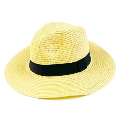 China Fashion \ High Quality Paper Comfortable \ Durable Straw Hats For Female Solid Color Straw Caps Logo Custom Embroidery Straw Hats Summer Women Sunshade Cap for sale