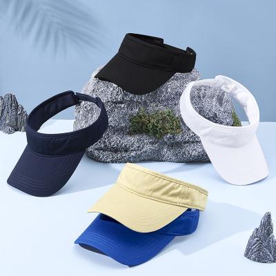 China Checked Custom Embroidery Logo Cotton Visor Hat, 2023 BSCI Visor Hat Factory LynGuu Hat For Women Summer for sale