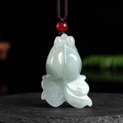 China Myanmar jade ethnic natural goldfish pendant shape men's and women's jade general wholesale DW47 for sale