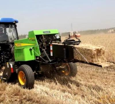 China Farms High Work Efficiency Tractor PTO Use Square Hay Baler Grass Square Baler Straw Square Baler for sale