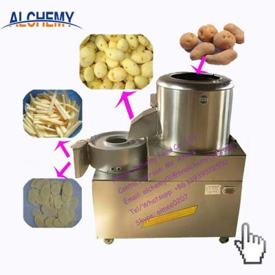 China industrial 3-in-1 price potato peeler grinder cutter machine for sale