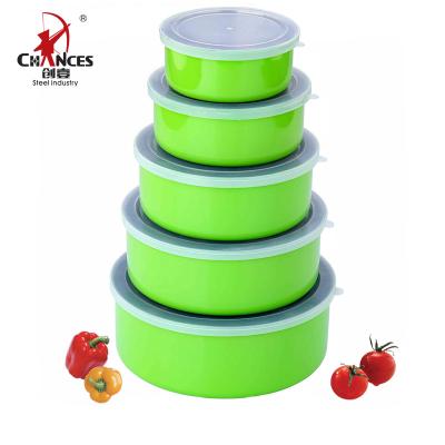 China Custom Freshness Preservation Color Stainless Steel Food Storage Container Box for sale