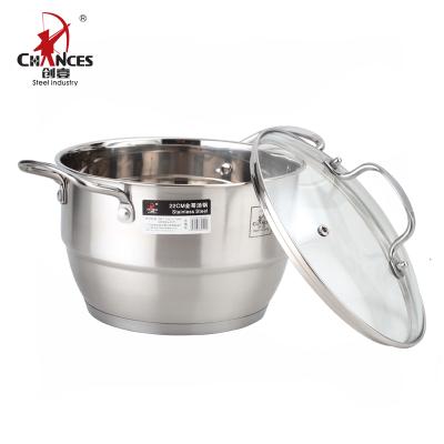 China 201 Sustainable Stainless Steel Steaming Pots for sale