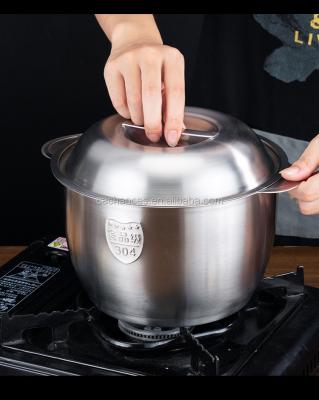 China Stocked Durable Quality Kitchen Stainless Steel Pot For Promotion for sale