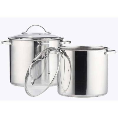 China Sustainable Stock Induction Stainless Steel Pot for sale