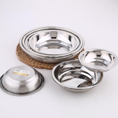 China Sustainable Chaozhou 304 Stainless Steel Round Tray for sale