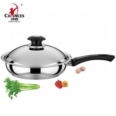 China Sustainable Eco-Friendly Stainless Frying Pan From Italy for sale