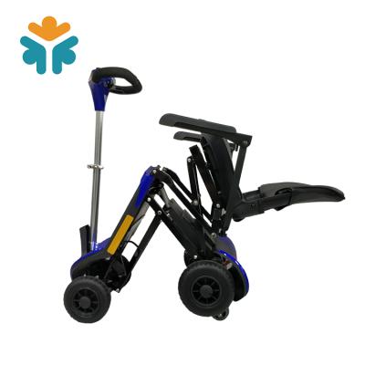 China New Fashion Lightweight Automatic Folding 6 / 7 In Four Wheel Adult Electric Scooter for sale