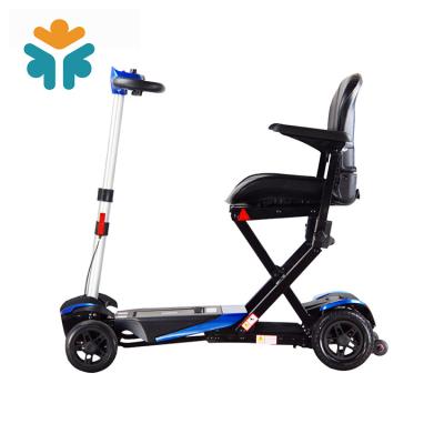 China CE Certificate Auto Folding Mobility Disabled 4 Wheel Electric Scooter 6 In / 7 In for sale