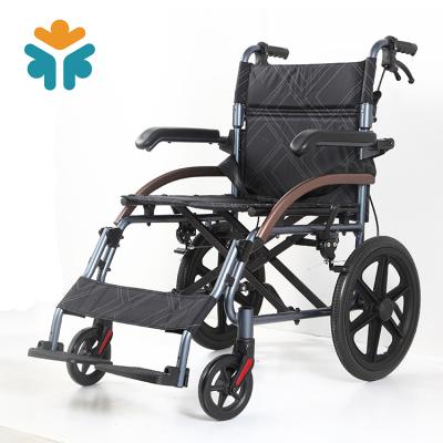 China New design aluminum ultra light manual wheelchairs for elder 980*650*890mm for sale