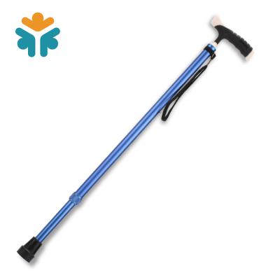 China Height Adjustable Aluminum Telescopic Crutch Elder Walking Stick Cane With Sword for sale